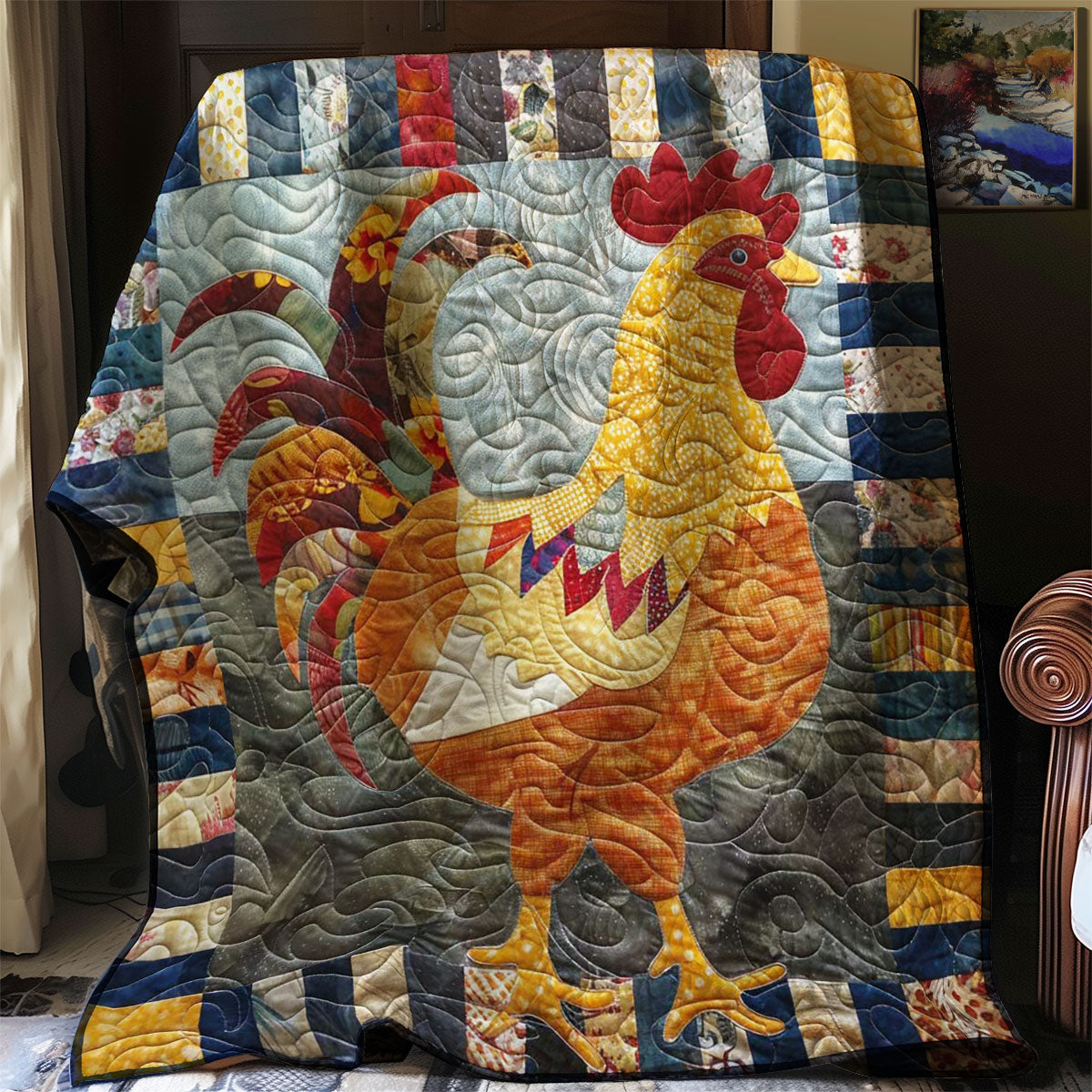 Chicken WJ2407011CL Quilt