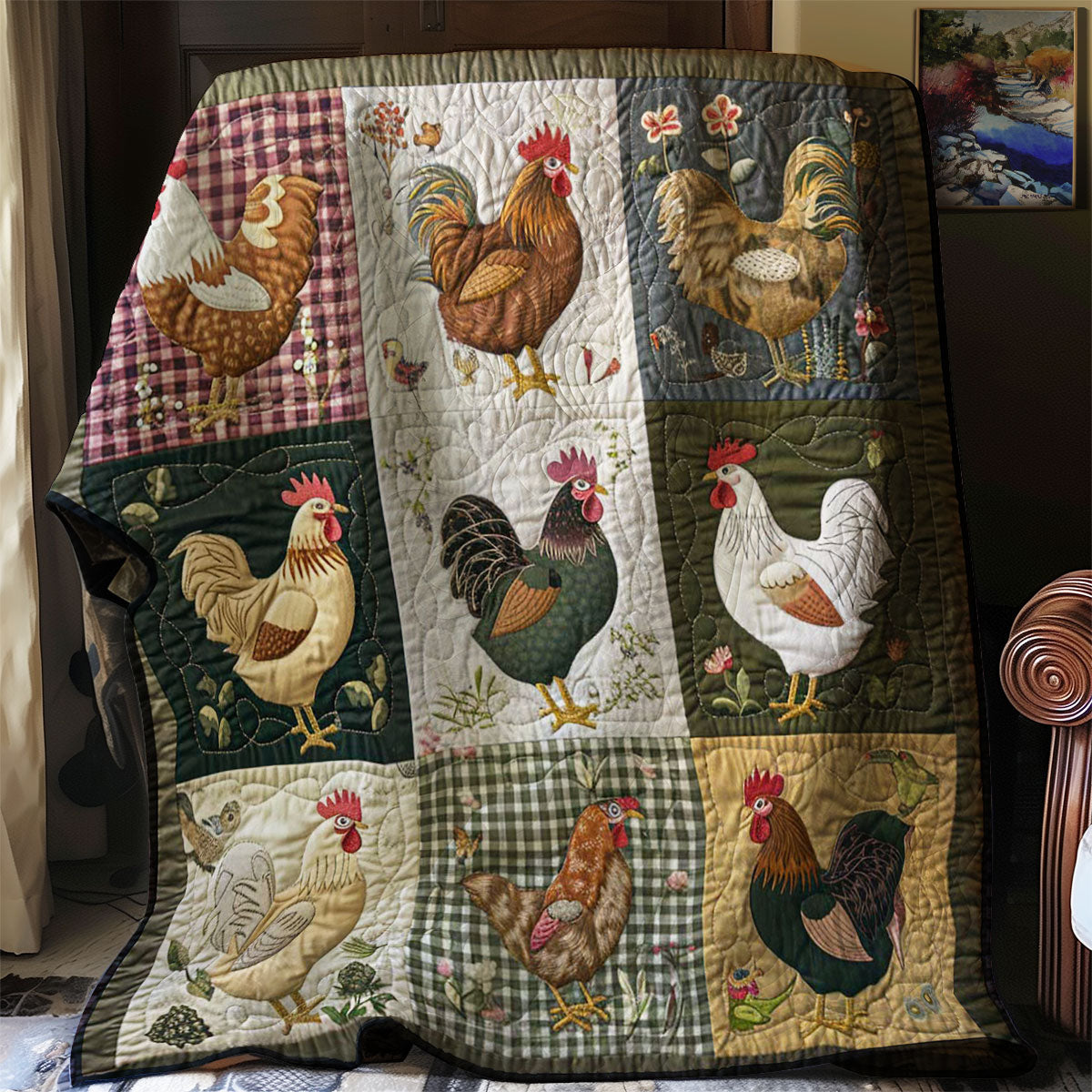 Chicken WJ2407014CL Quilt