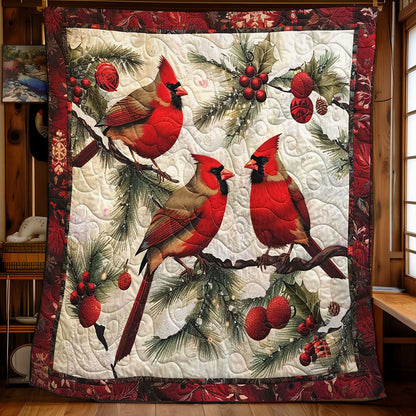 Christmas Cardinal WJ2008010CL Quilt