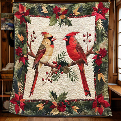 Christmas Cardinal WJ2008011CL Quilt