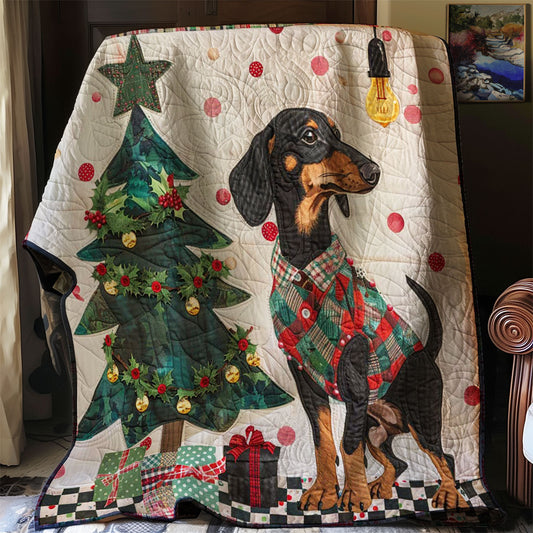 Christmas Dachshund WJ2707015CL Quilt