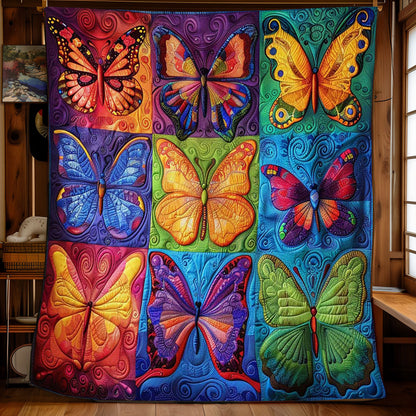 Colorful Butterflies WJ0509005CL Quilt