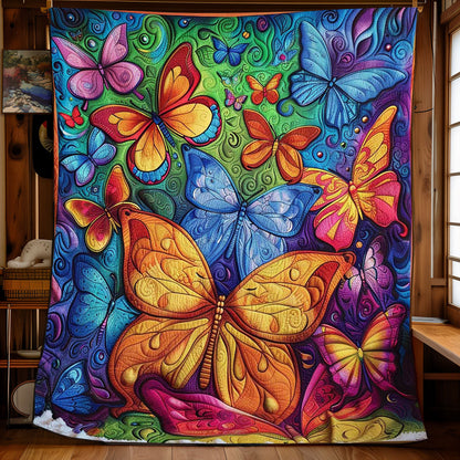 Colorful Butterflies WJ2408008CL Quilt