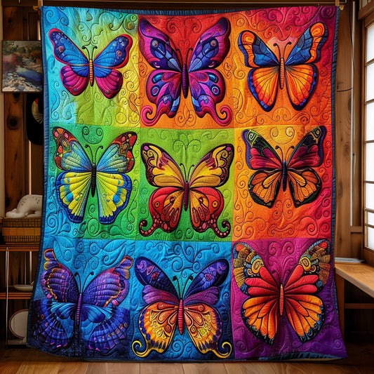 Colorful Butterflies WJ3008008CL Quilt