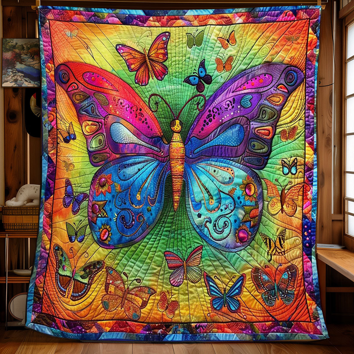 Colorful Butterfly WJ2308006CL Quilt