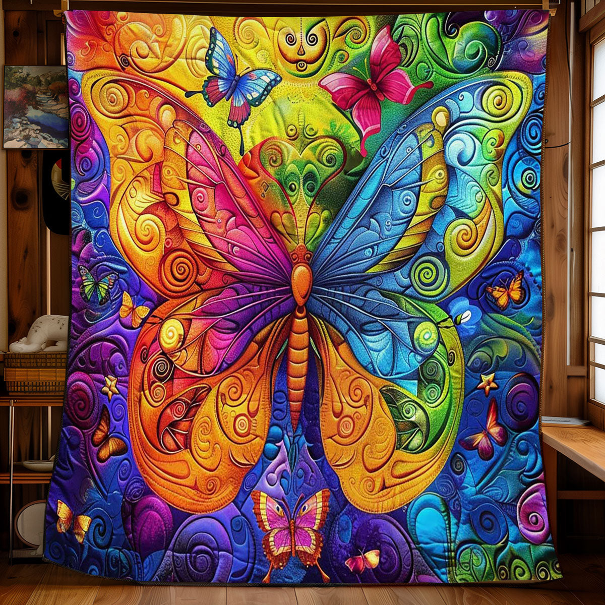 Colorful Butterfly WJ2308007CL Quilt