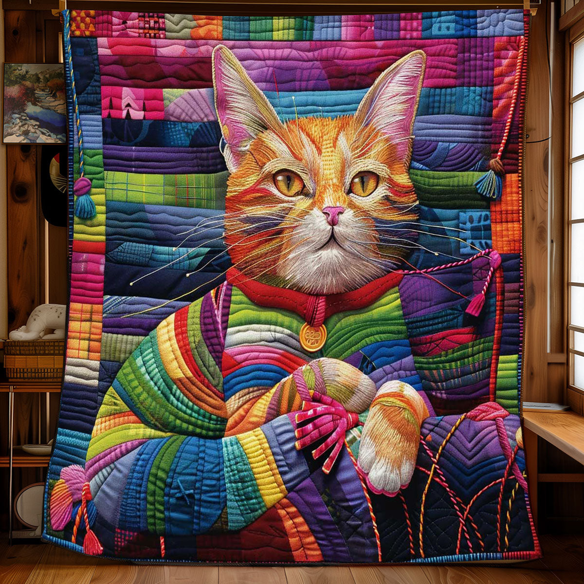 Colorful Cat WJ0509008CL Quilt