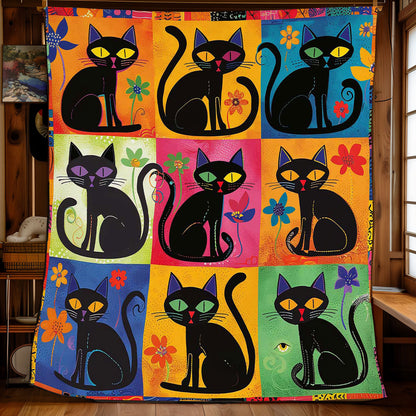Colorful Cats WJ2108009CL Quilt