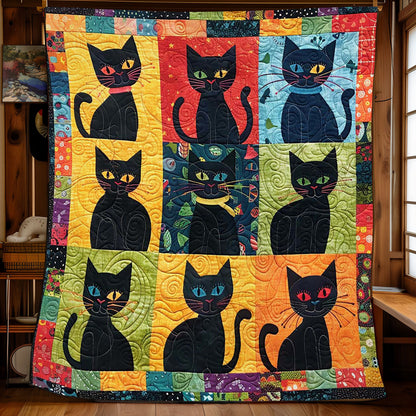 Colorful Cats WJ2108010CL Quilt