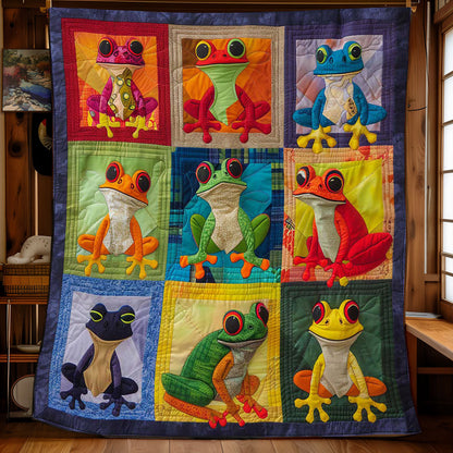 Colorful Frogs WJ2208005CL Quilt
