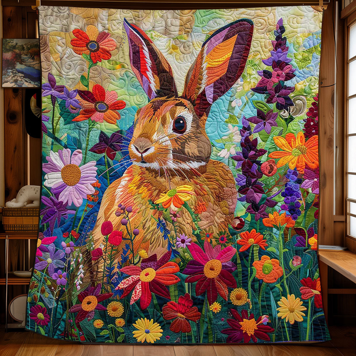 Colorful Rabbit WJ2608009CL Quilt