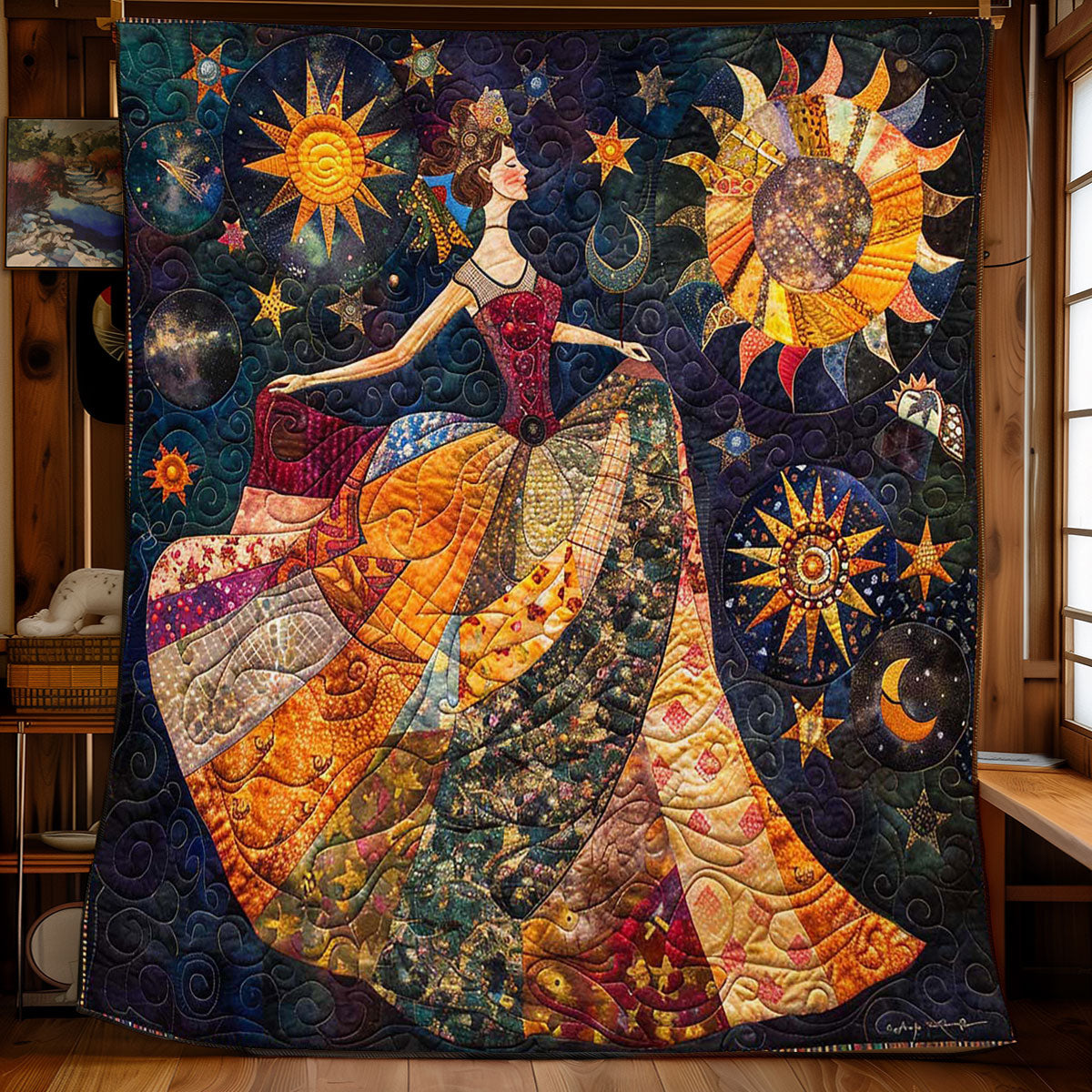 Dancing Woman WJ3008014CL Quilt