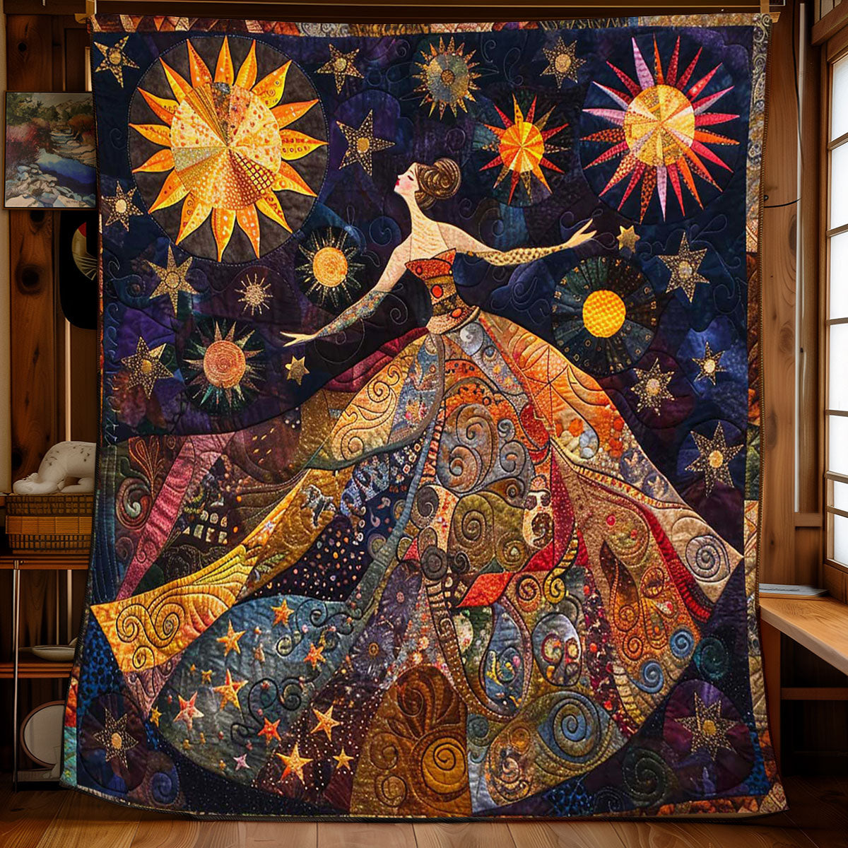 Dancing Woman WJ3008015CL Quilt