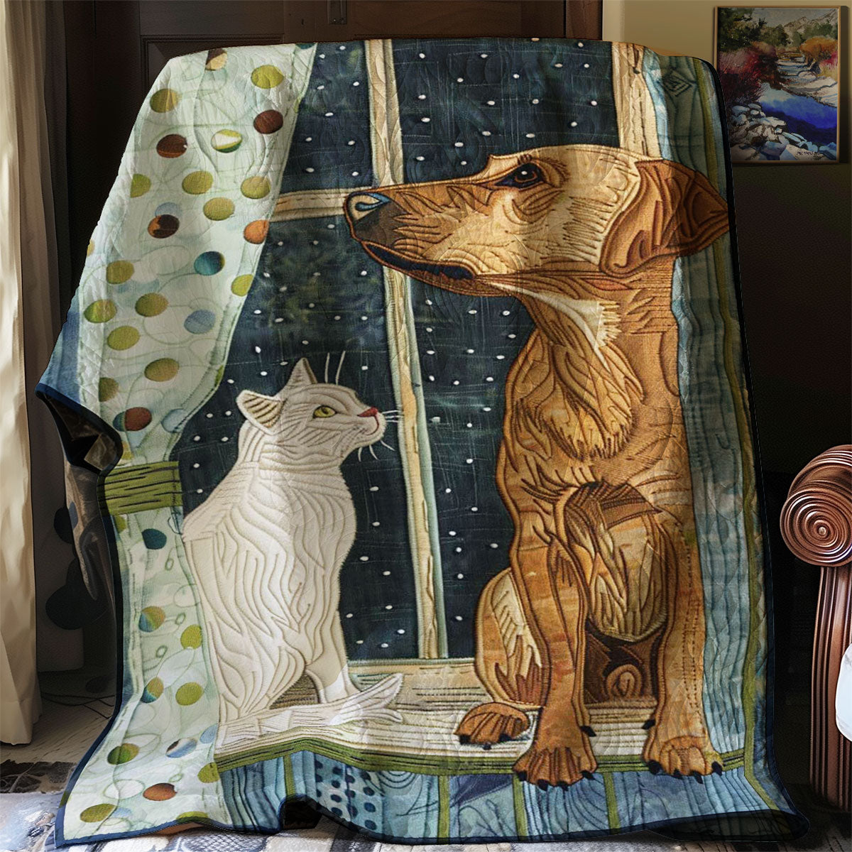 Dog And Cat WJ2907019CL Quilt