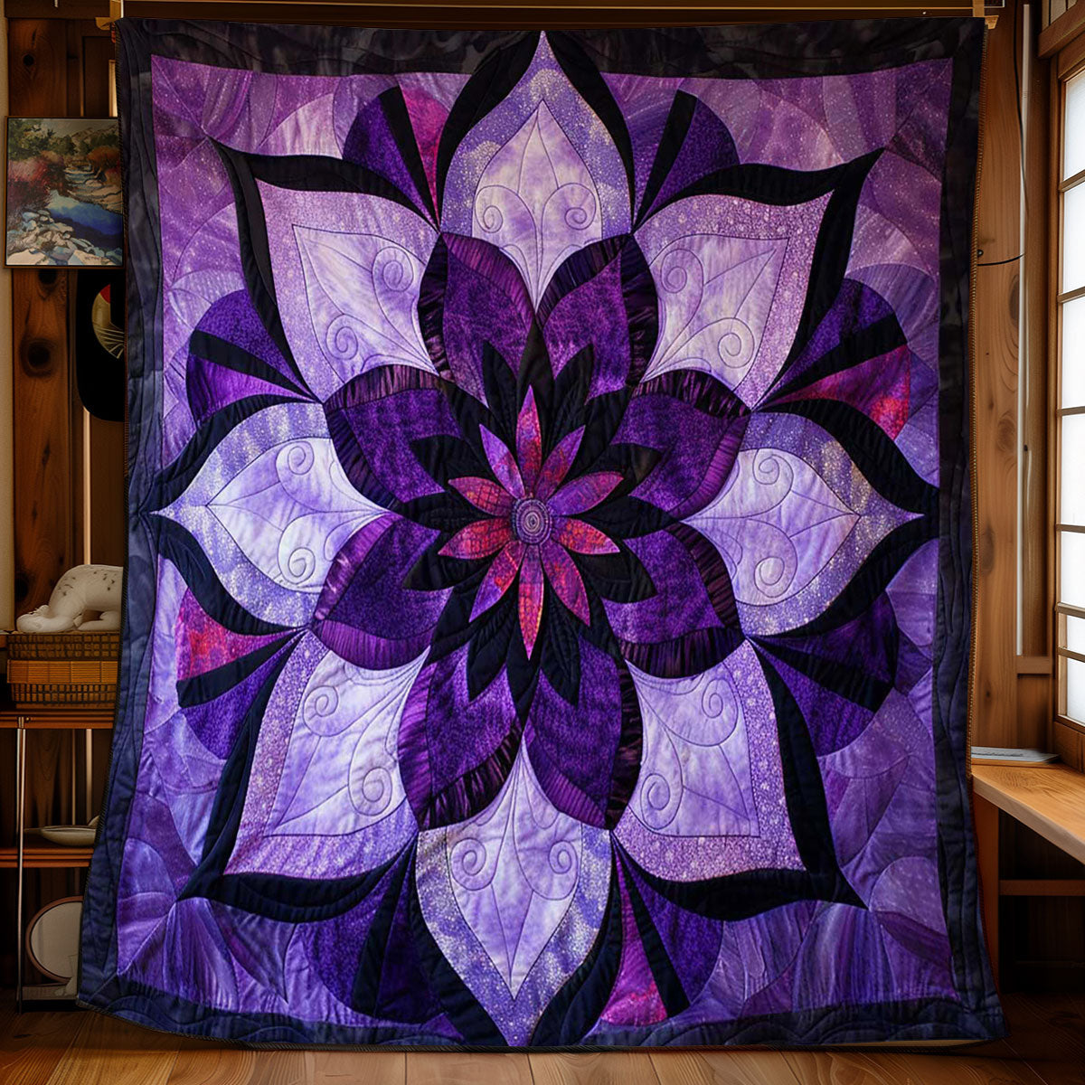 Feathered Flower WJ2208012CL Quilt
