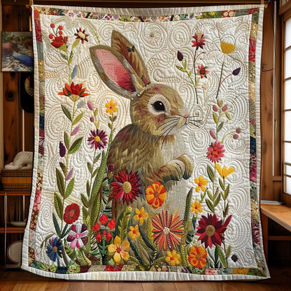 Flower Rabbit WJ2608010CL Quilt