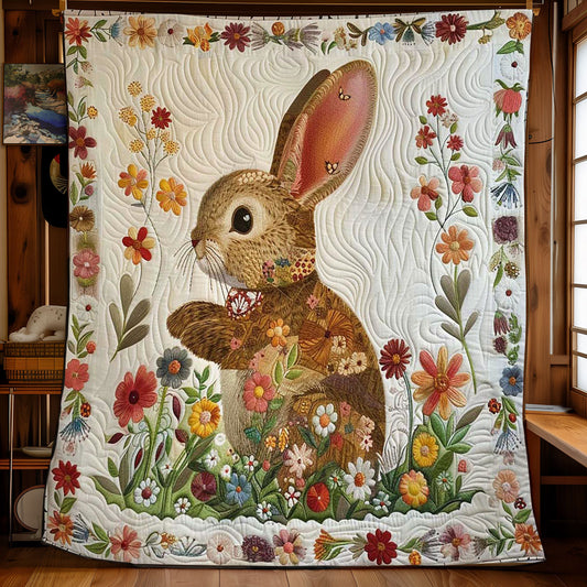 Flower Rabbit WJ3008016CL Quilt