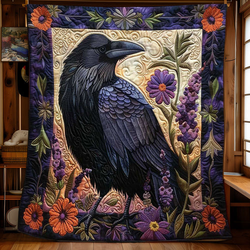 Flower Raven WJ0509012CL Quilt