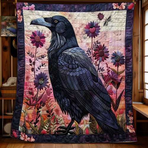 Flower Raven WJ0609009CL Quilt