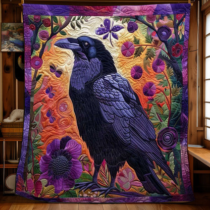 Flower Raven WJ0909016CL Quilt