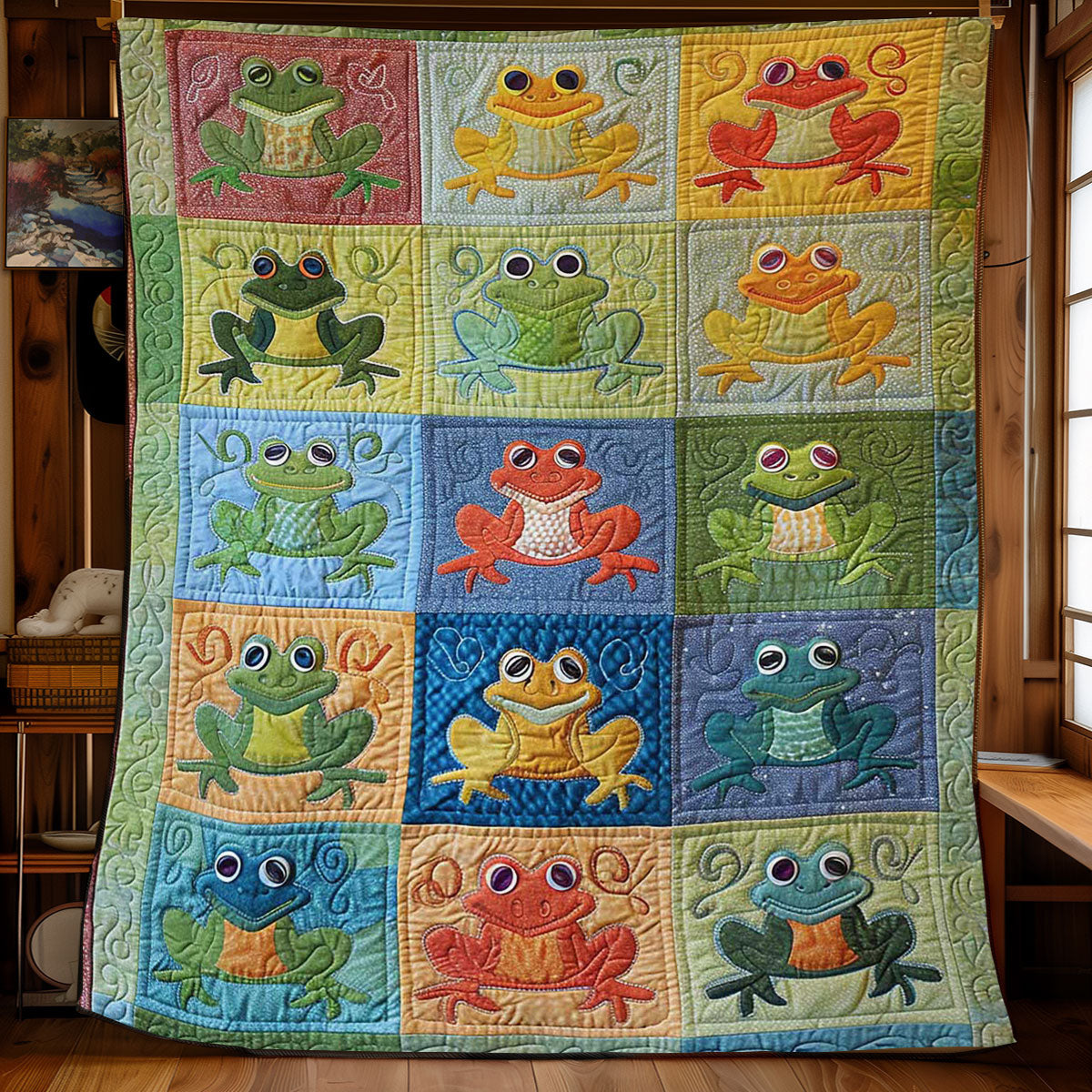 Frogs WJ2108015CL Quilt