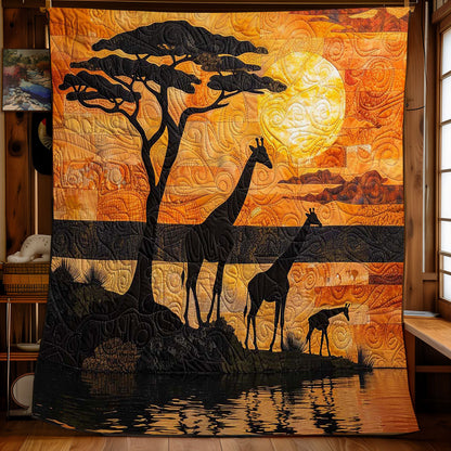 Giraffe Family WJ2008018CL Quilt