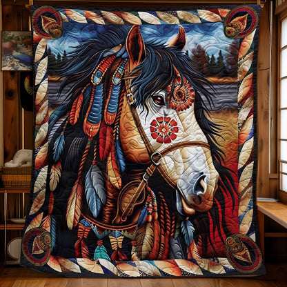 Horse Native American WJ0609015CL Quilt