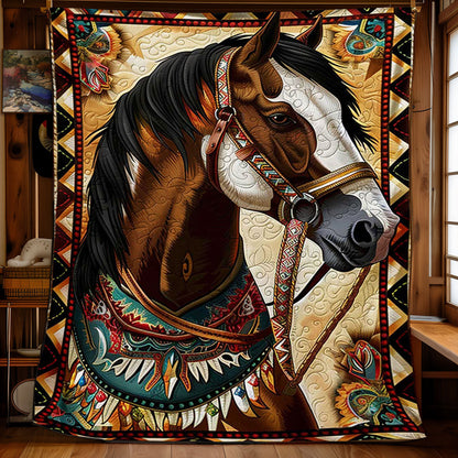 Horse Native American WJ0609016CL Quilt