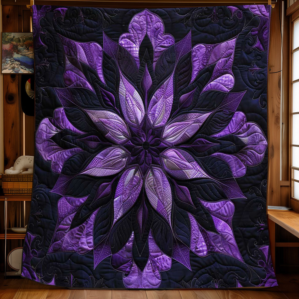 Mystic Purple Bloom WJ0609019CL Quilt