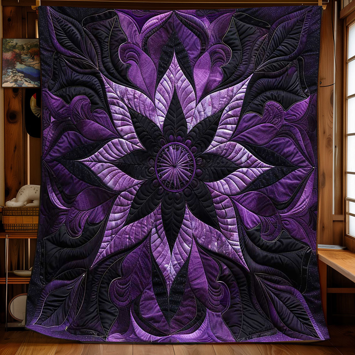 Mystic Purple Bloom WJ0909021CL Quilt