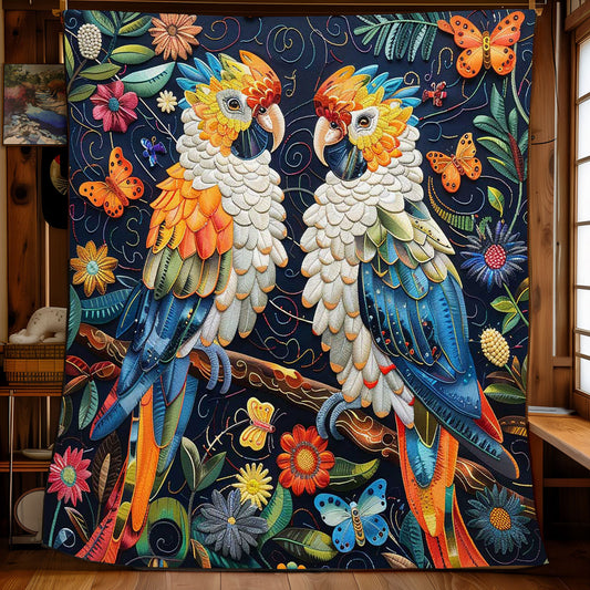 Parrot Couple WJ0509018CL Quilt