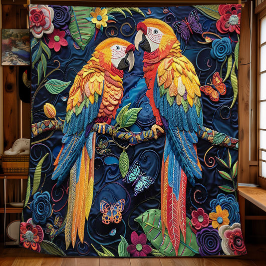 Parrot Couple WJ0609020CL Quilt