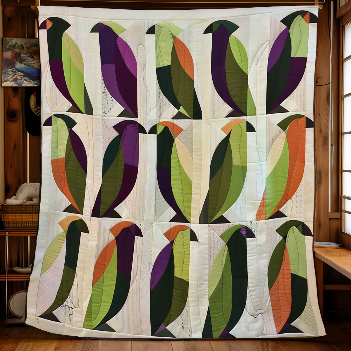 Parrot Silhouettes WJ0909022CL Quilt