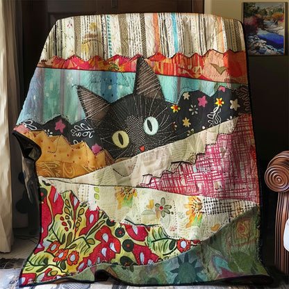 Peeking Cat WJ2707033CL Quilt