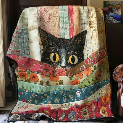 Peeking Cat WJ2907032CL Quilt