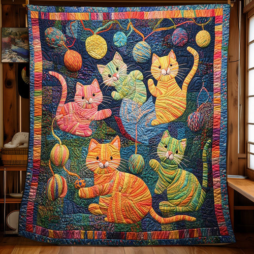 Playful Cats WJ2608022CL Quilt