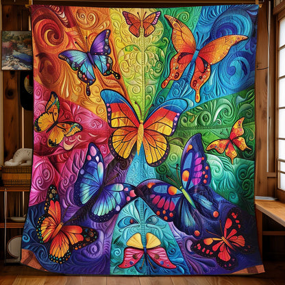 Rainbow Butterflies WJ2308021CL Quilt