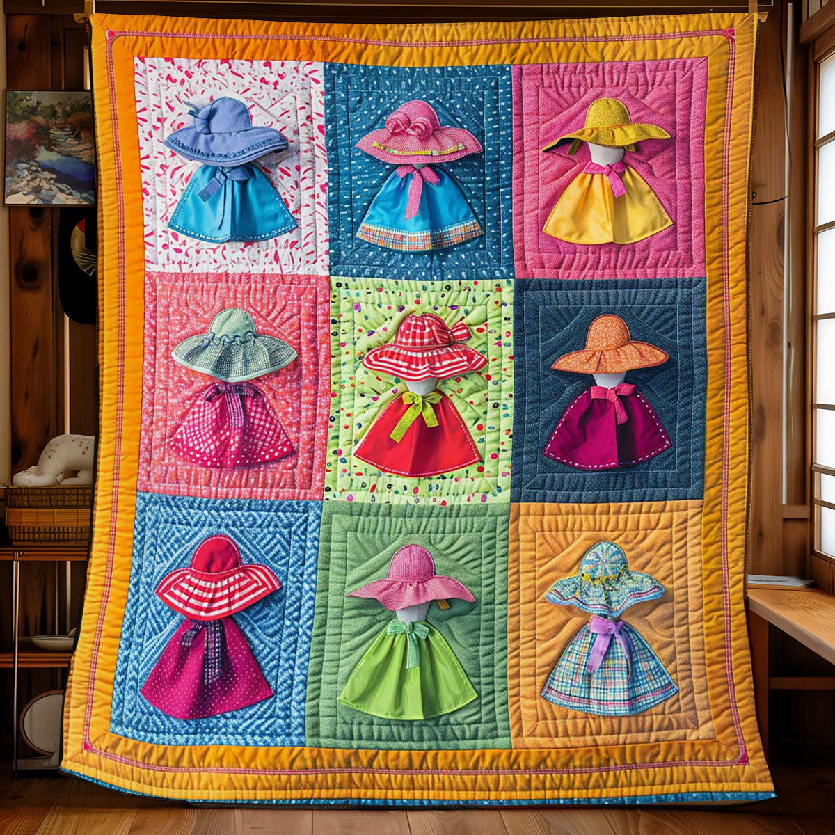 Sun Bonnets WJ2408021CL Quilt