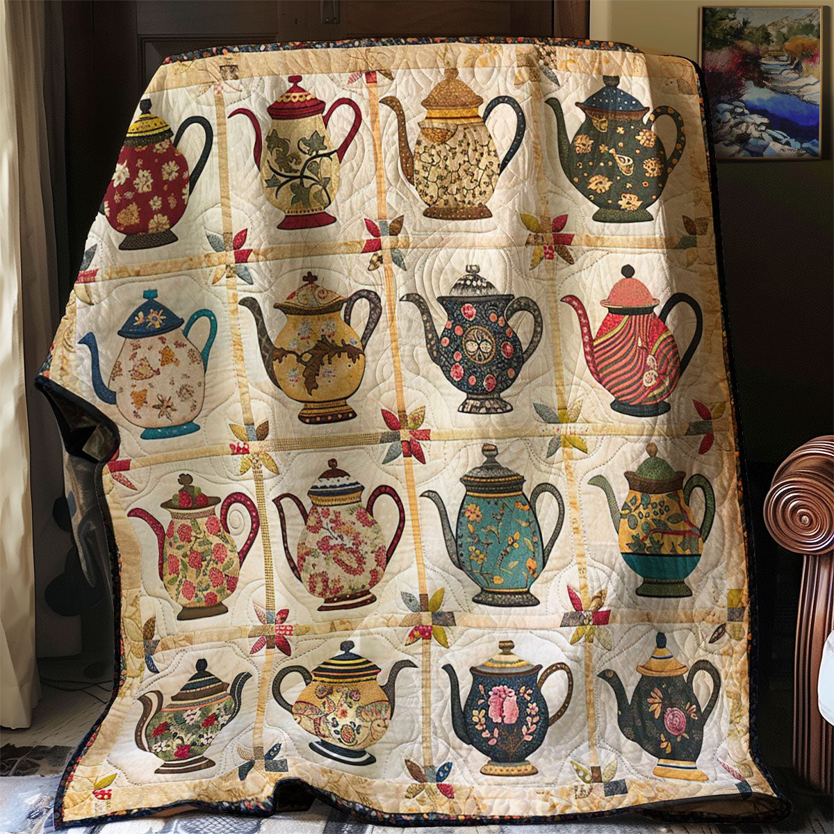 Teapots WJ2407034CL Quilt