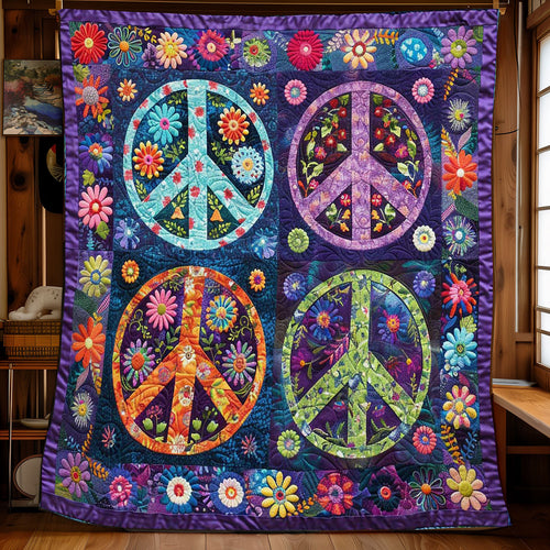 Trippy Hippie Sign WJ0509026CL Quilt