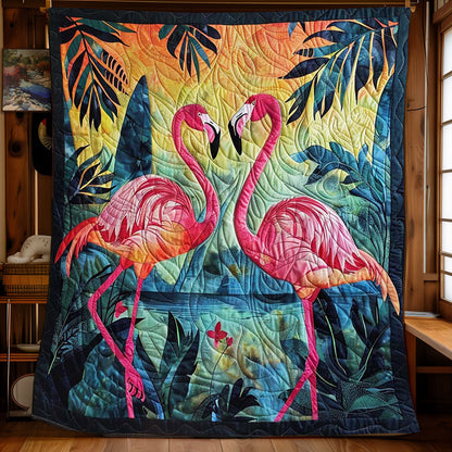 Tropical Flamingo WJ2408024CL Quilt