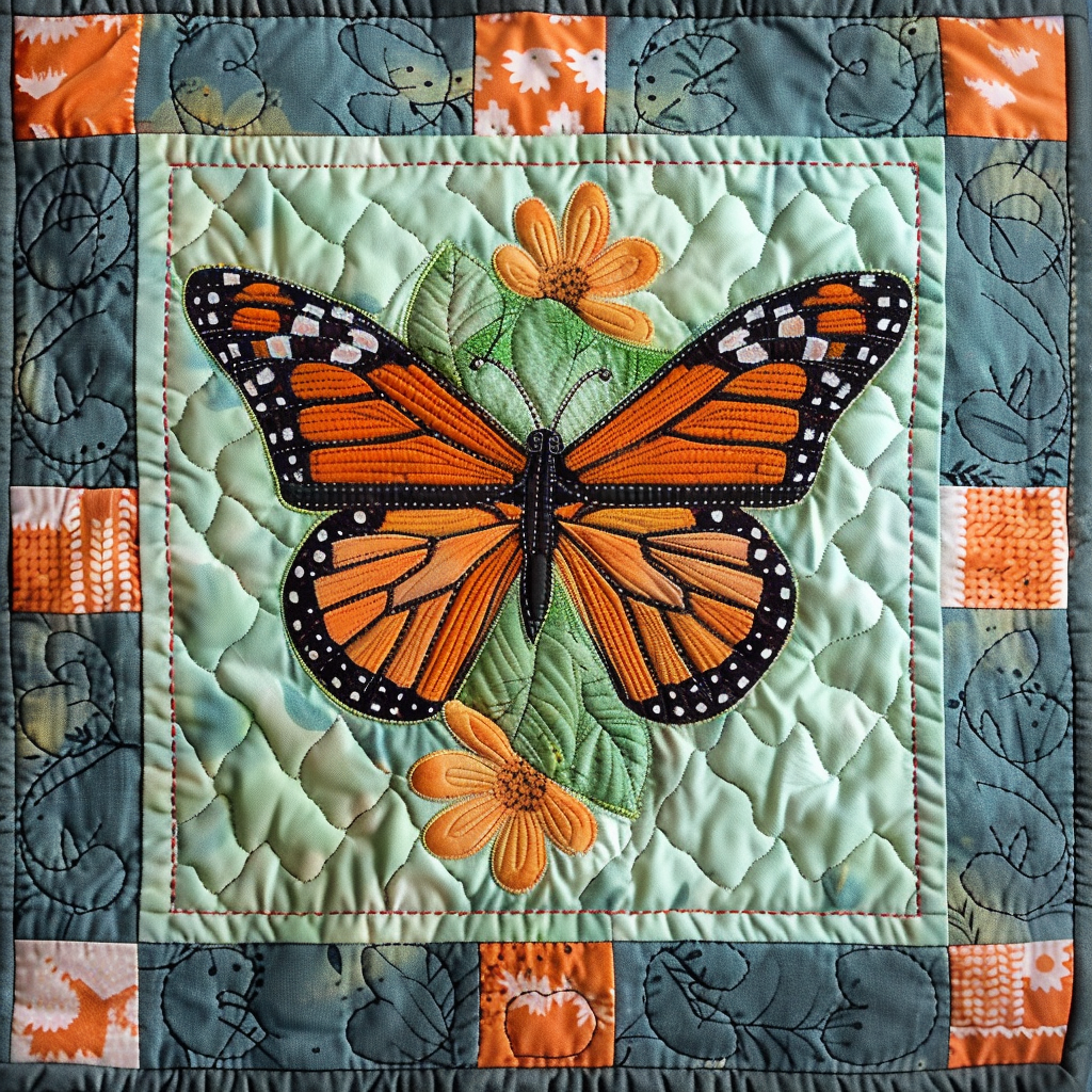 Monarch Butterfly XR1106013CL Quilt