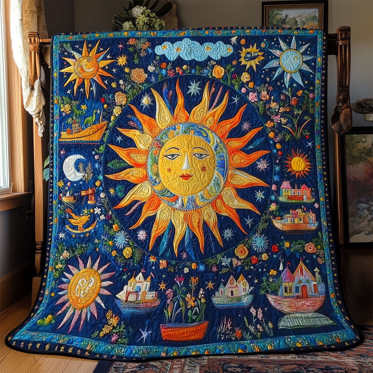 Moon And Sun YR1802036CL Quilt