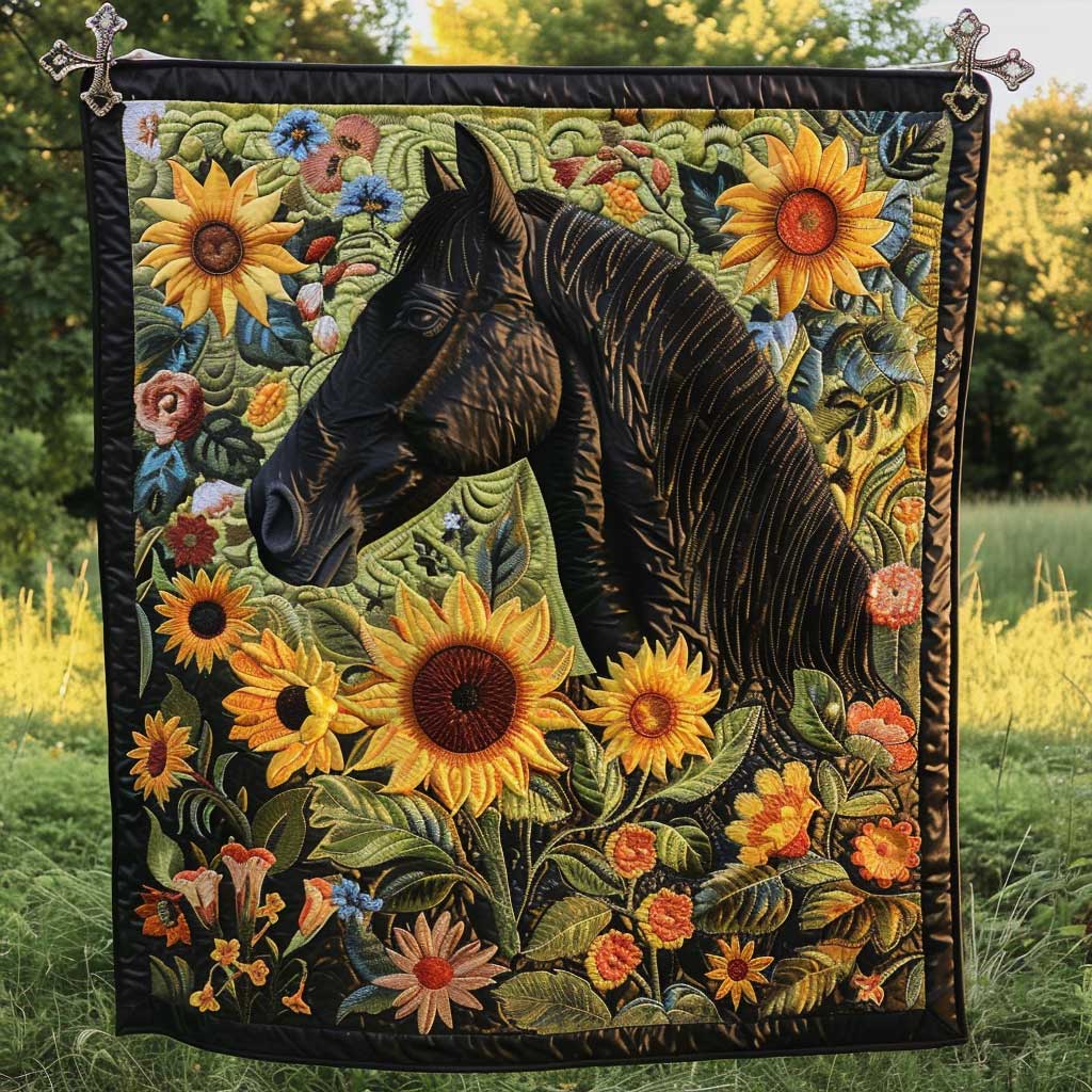 Mystic Black Horse XR1008058CL Quilt