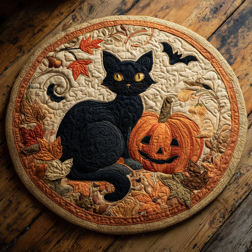 Mystic Cat CW0508022CL Quilted Round Mat