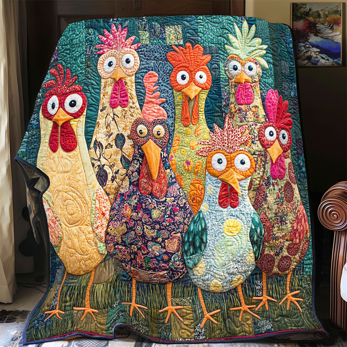 Mystic Chicken WX1303023CL Quilt