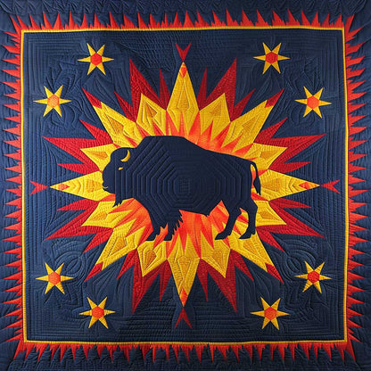 Native American Bison WJ2606013CL Quilt