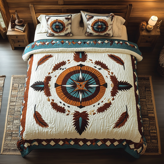 Native American Feather Symphony YR2501009CL Duvet Cover Set