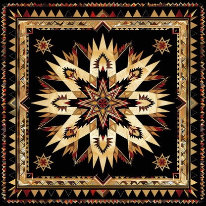 Native American Inspired Star WJ2406013CL Quilt