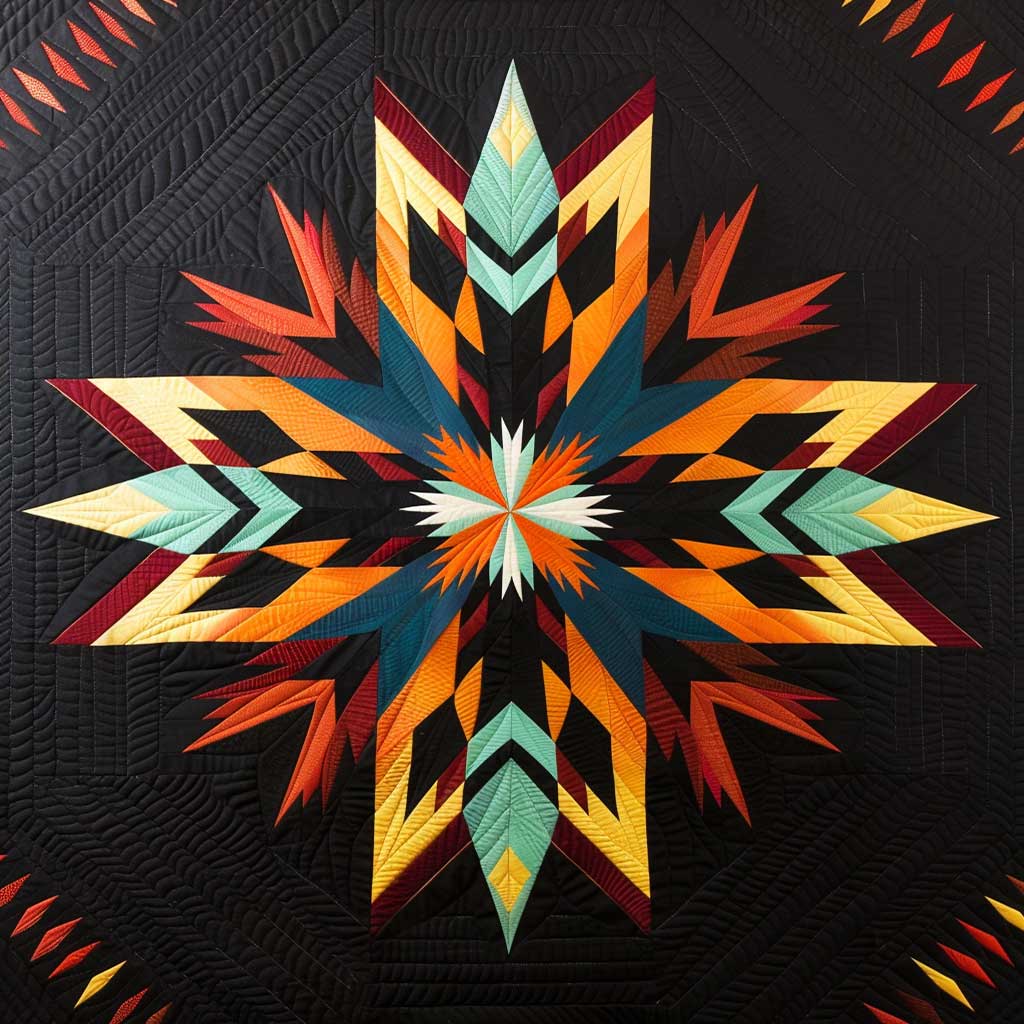 Native American Inspired Star WJ2906012CL Quilt